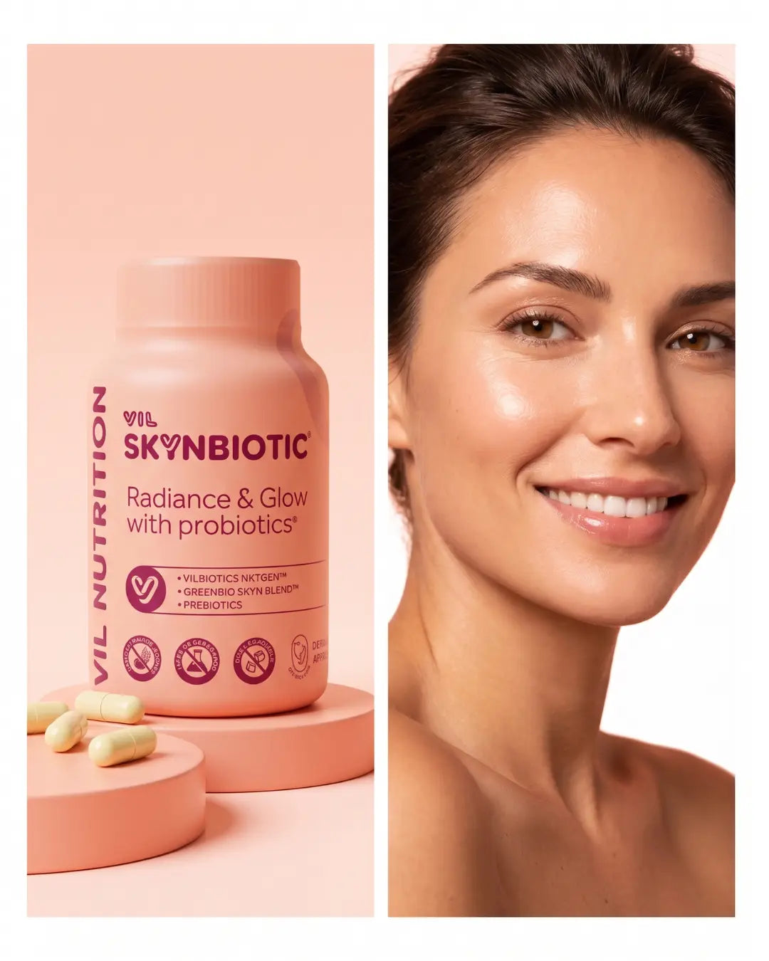 Vil SkynBiotic™ – El probiótico que ilumina tu piel desde adentro y reestablece el brillo de tu rostro